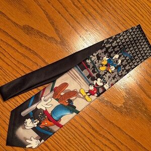 Disney Black and Multicolor Men's Tie